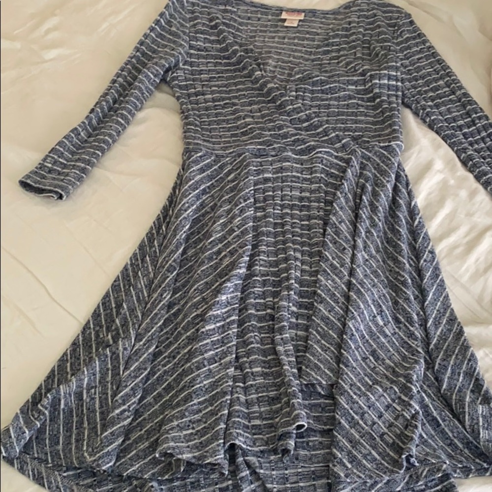 Blue shift dress